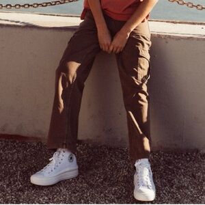 Urban Outfitters BDG Cargo Skater Y2K Pants Brown Grunge Baggie Skater-27